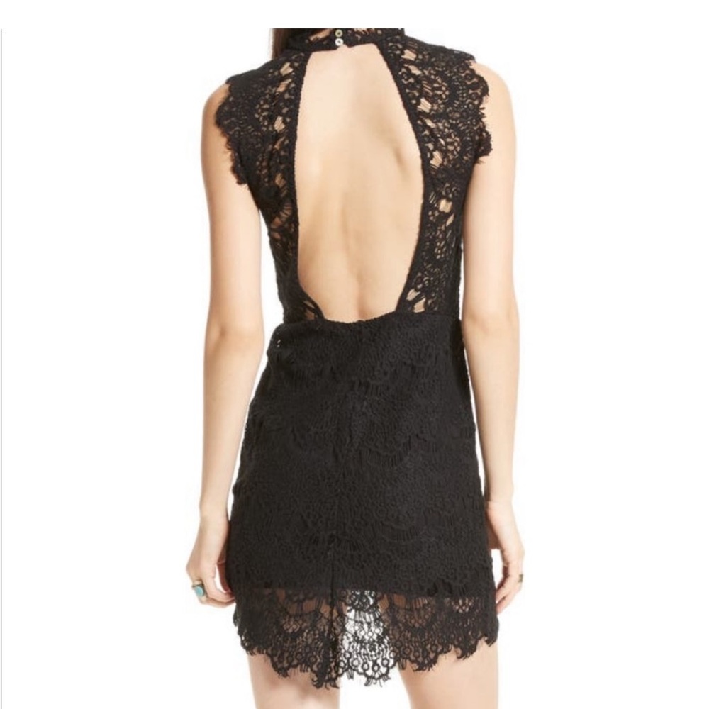 NWT Free People Black Lace Dress Size Small - Picture 3 of 15